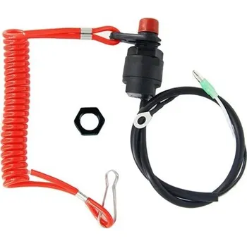 Spínač přívěsného lodního motoru s bezpečnostní šňůrkou Tlačítko nouzového zastavení Konektor kompatibilní Yamaha Suzuki Honda
