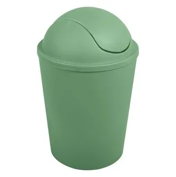Odpadkový koš MSV výklopný koš AKO, bazalkově zelený, plast, 5,5 L