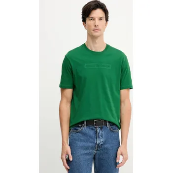 Pánské tričko Bavlněné tričko Armani Exchange XM001414.AF16432 zelená 77X, vel. M