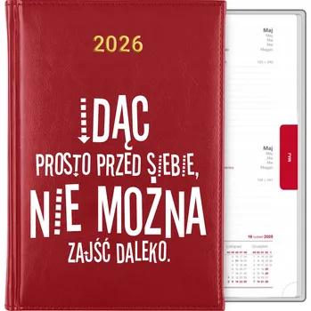 Kalendář Knižní kalendář 2026 A5 červený