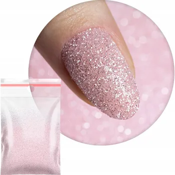 Prášek Ozdoby Na Nechty GNBLAB 20g kosmetický Pink třpytivý Č. 8