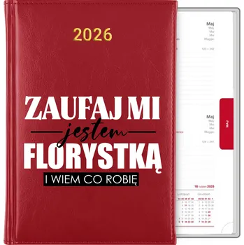 Kalendář Knižní kalendář 2026 A5 červený