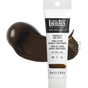 Vodová barva Akrylová barva Liquitex Heavy Body - Transparent Raw Umber