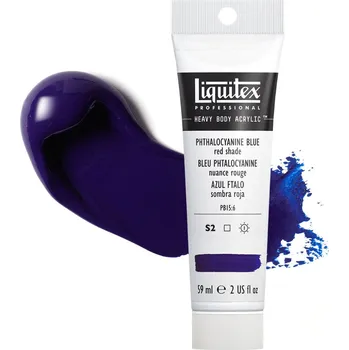 Vodová barva Akrylová barva Liquitex Heavy Body - Phthalocyanine Blue Red Shade
