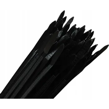 Stahovací páska Upínací pásky stahovací pásky černé 250 mm/4 mm 100 ks