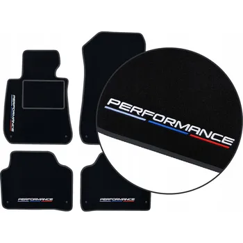 autokoberec VELUROVÉ AUTOKOBERCE BMW 5 E34 (1988-1996) - GRAFITOVÉ + 4x VÝŠIVKA