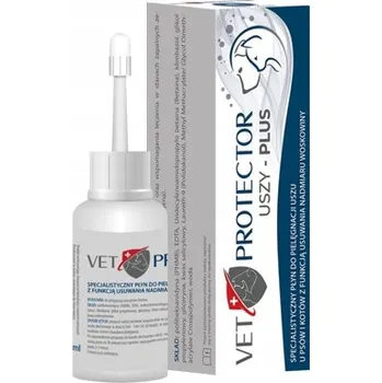 Kosmetika pro psa JM SANTE VET PROTECTOR Uszy-Plus Čistič uší pro psy a kočky 50 ml