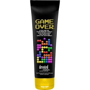 Přípravek do solárií Bronzující balzám na opalování Game Over Black Devoted Creations 250 ml