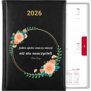 Kalendář Knižkový kalendář 2026 A5 černý