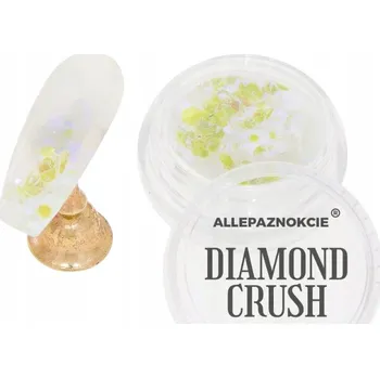 Přípravek na nehty Prach Ozdoby Na Nechty ALLEPAZNOKCIE Diamond Crush Effect Zelený Č. 1