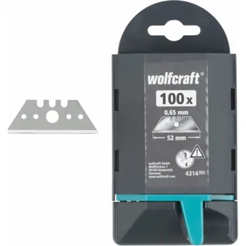 Pracovní nůž Wolfcraft 100 x prof. trapézové čepele, d. 52mm 4314000
