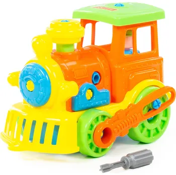 ostatní stavebnice Polesie lokomotiva 71255 48dílná Stavebnice