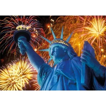 Puzzle Dino Puzzle 1000 dílků Dino Svítící puzzle Zářící socha Svobody 1000 dílků