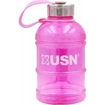 Láhev USN Láhev na vodu 1000ml Pink Dámská láhev na cvičení do posilovny Gym Bottle Butelka Kobieta