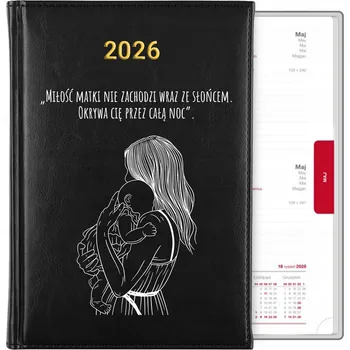 Kalendář Knižkový kalendář 2026 A5 černý