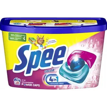 Přípravek na praní Spee 4v1 kapsle na barevné prádlo 18 ks 216 g z Německa DE