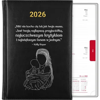 Kalendář Knižkový kalendář 2026 A5 černý