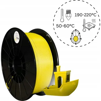 3D tisk PLA filament Nanocaddo 1,75 mm 1 kg žlutý