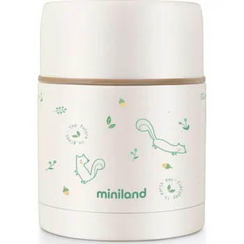 Termoska MINILAND termoska na jídlo NATUR 600ml Veverka