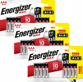 Článková baterie Alkalická baterie Energizer AAA (R3) 24 ks