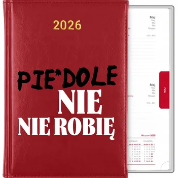 Kalendář Knižní kalendář 2026 A5 červený