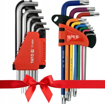 Klíč SADA nářadí YATO - Imbusové klíče + TORX klíče prodloužené, dílenské