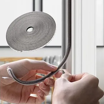 Těsnění do okna a dveří Kartáčové těsnění samolepicí prachotěsné pro okna dveří 10 m 9x23 mm