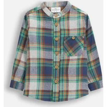 Pánské oblečení Coccodrillo dětská košile s dlouhým rukávem, bavlna, vícebarevná, velikost 86