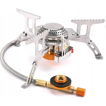 Turistický vařič MINI PLYNOVÝ VAŘIČ SKLÁDACÍ PŘENOSNÝ TURISTICKÝ HOŘÁK