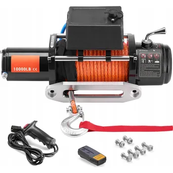 SucceBuy Elektrický naviják s nosností 4536 kg, 12V DC, s bezdrátovým Ovladače