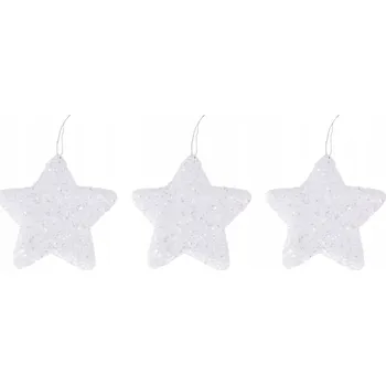 Vánoční dekorace Sady Hvězda 10 cm 3 ks