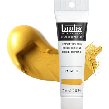 Vodová barva Akrylová barva Liquitex Heavy Body - Iridescent Rich Gold
