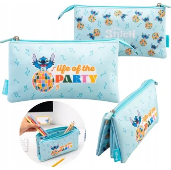 Penál PENÁL Disney Lilo a Stitch do školy, 3přihrádkový, pro děti