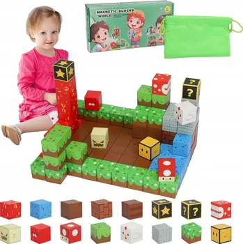 ostatní stavebnice Stavebnice stavebnice kreativní kostky pixely bloky 100 dílků 3D silné