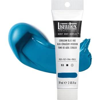 Vodová barva Akrylová barva Liquitex Heavy Body - Cerulean Blue Hue