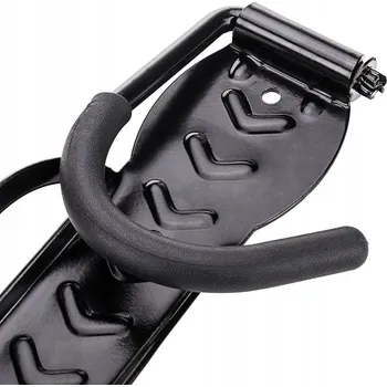 Věšák Nástěnný držák na kolo 30 kg černý