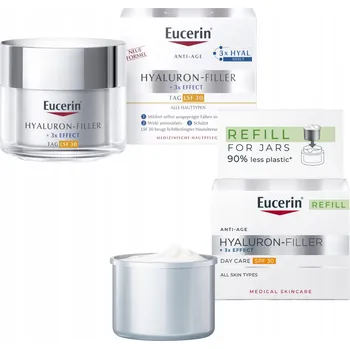 Pleťový krém EUCERIN Hyaluron-Filler Denní krém proti vráskám SPF30 50ml + NÁHRADNÍ NÁPLŇ 50ml