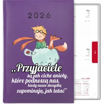 Kalendář Knihový kalendář 2026 A5 fialový