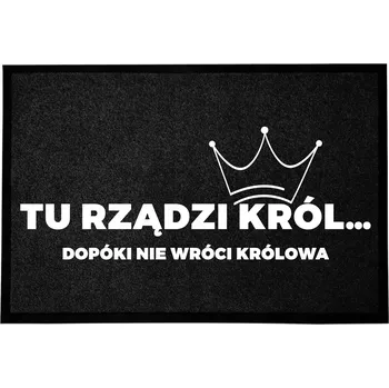 Rohožka VSTUPNÍ ROHOŽKA MONOCHROM 40X60 DEKORACE DÁREK ČERNÁ MÓDNÍ POTISK