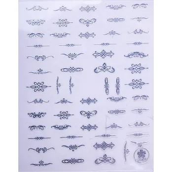 Samolepky na Zdobení Nehtů Tenké Vzory Ornamenty CB-175