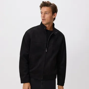 Dámský kabát Reserved - Bunda z umělého semiše - černý - 919EF-99X - 919EF-99X-XXL