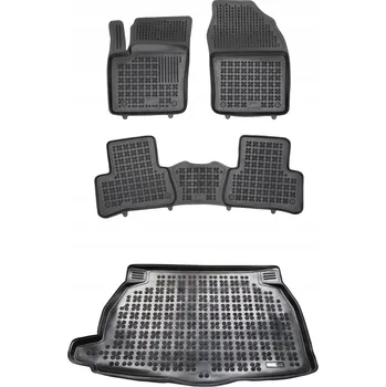 autokoberec Gumová sada autokoberců a rohože do kufru Toyota C-HR od 2019 Hybrid, benzín, se silným okrajem