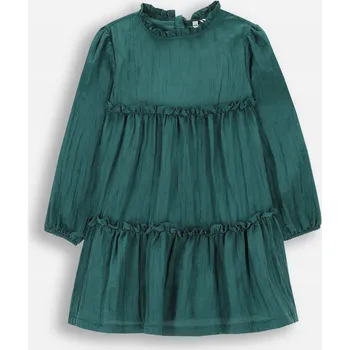 Dámské šaty Elegantní Šaty pro dívku Zelená se stojáčkem 164 Coccodrillo ZC4