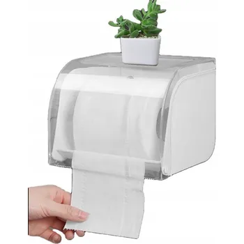 DRŽÁK ZÁSOBNÍK NA TOALETNÍ PAPÍR SAMOLEPICÍ BÍLÝ