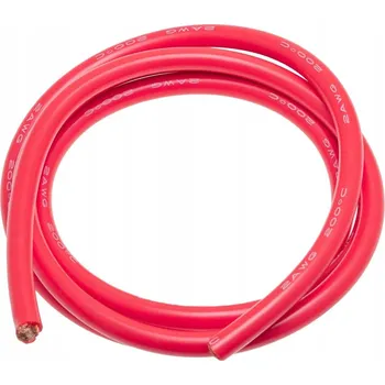 elektrický kabel Kabel 2AWG (35mm2) Silikonový, červený