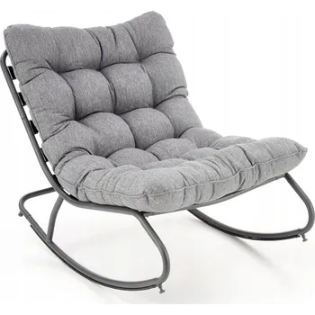 Křeslo Houpací křeslo Halmar šedé