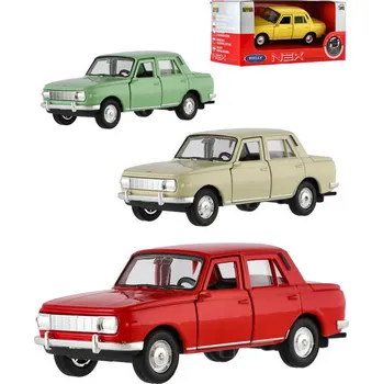 WELLY Auto model Wartburg 353 12cm volný chod kov 4 barvy v krabici 23202475