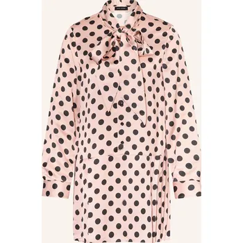 Dámské šaty Marc Jacobs Dámské Saténové Šaty S Vázačkou, růžová / černá, 38