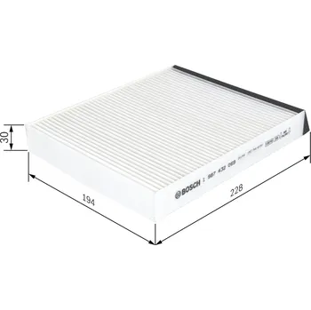Filtr do auta Filtr, vzduch v interiéru BOSCH (1987432069)