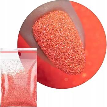 Prášek Ozdoby Na Nechty 20g Kosmetický Pomerančový Oranžový Třpytky Č. 82